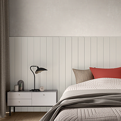 Waltham White Slat Panel Wall Tile - 90 x 1200mm