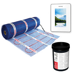 Warmup 200W StickyMat Underfloor Heating Kit with 7iE WiFi Thermostat - Bright Porcelain