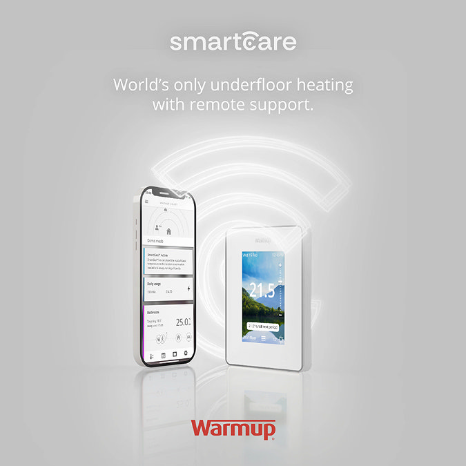 Warmup 7iE WiFi Underfloor Heating Thermostat - Bright Porcelain