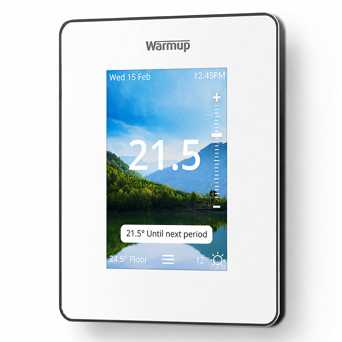 Warmup 7iE WiFi Underfloor Heating Thermostat - Bright Porcelain