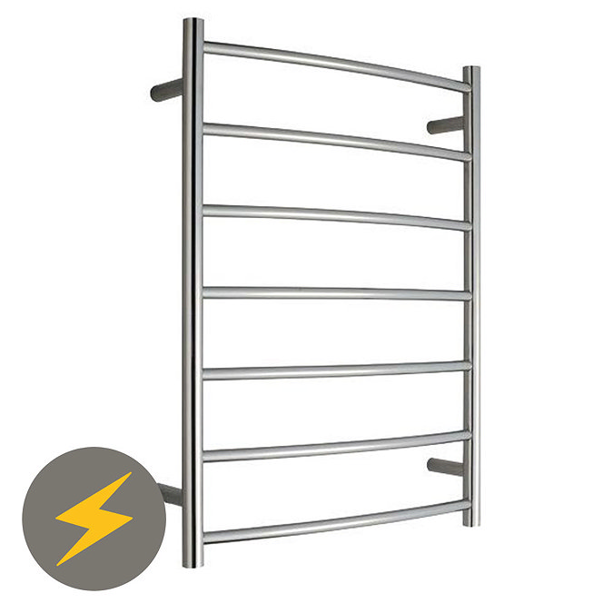 Warmup Electric Curved Heated Towel Rail - 600 x 800mm Large Image