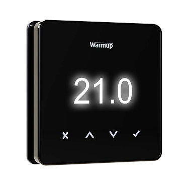 Warmup Element WiFi Underfloor Heating Thermostat - Dark  Profile Large Image