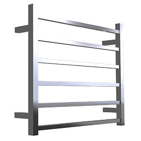 Warmup Hawthorn H600 x W650mm Dry Electric Heated Towel Rail - HTR-6SQPO Large Image