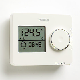 Warmup Tempo Digital Programmable Thermostat - Porcelain White - ELT-PW Large Image