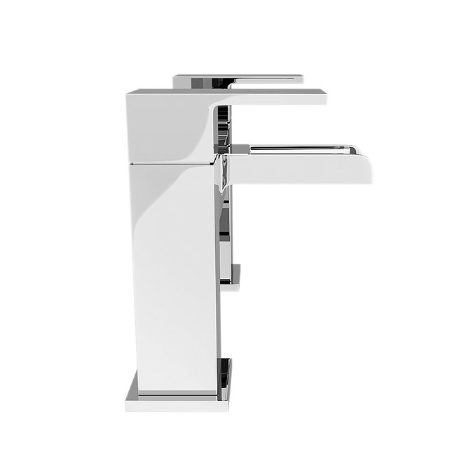 Monza Waterfall Modern Bath Taps  In Bathroom Large Image