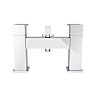Monza Waterfall Bath Shower Mixer Taps + Shower Kit  In Bathroom Large Image