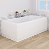 AquaSure Waterproof Gloss White Front Bath Panel & Plinth