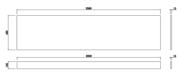AquaSure Waterproof Gloss White Front Bath Panel & Plinth - 2000mm