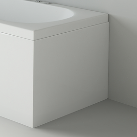 Waterproof White L-Shaped End Bath Panel 700mm