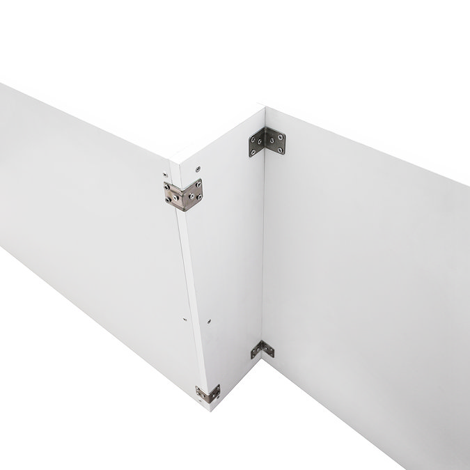 Waterproof White L-Shaped Front Bath Panel - 1700mm