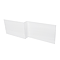 Waterproof White L-Shaped Front Bath Panel - 1700mm