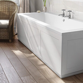 Waterproof White Shaker Style Front Bath Panel & Plinth