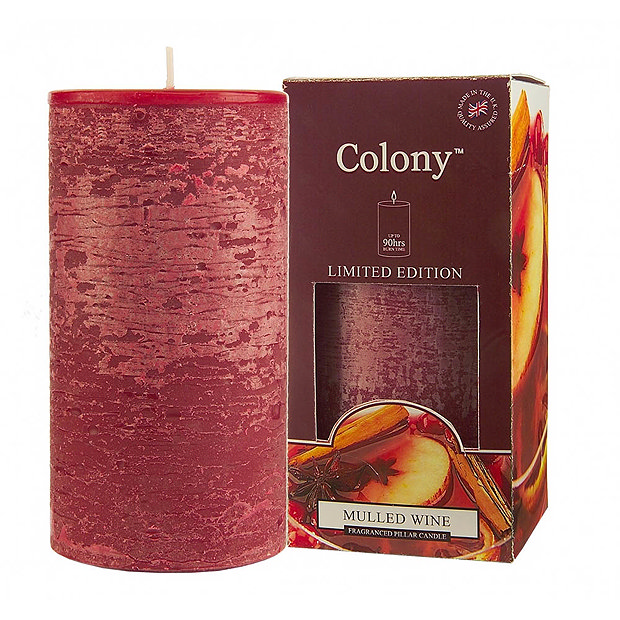 Wax Lyrical Colony Mulled Wine Pillar Scented Candle