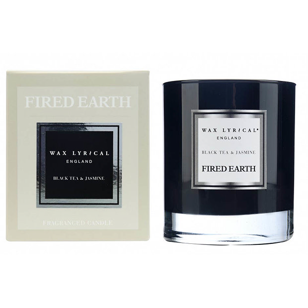 Wax Lyrical Fired Earth Black Tea & Jasmine Boxed Glass Scented Candle