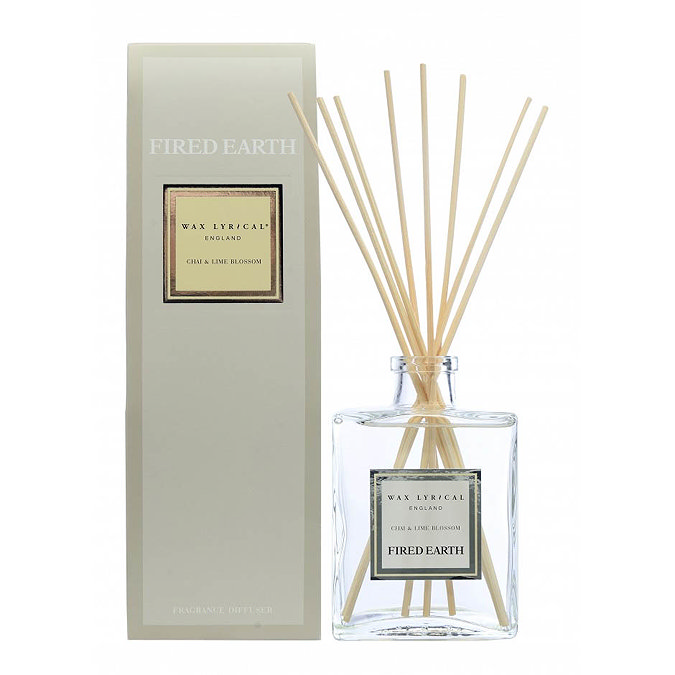 Wax Lyrical Fired Earth Chai & Lime Blossom 200ml Reed Diffuser Large Image