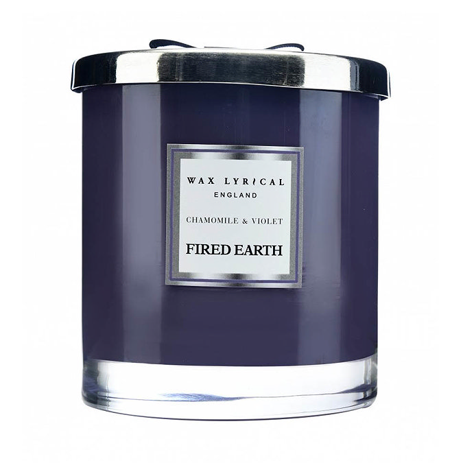 Wax Lyrical Fired Earth Chamomile & Violet Large 2 Wick Scented Candle Large Image