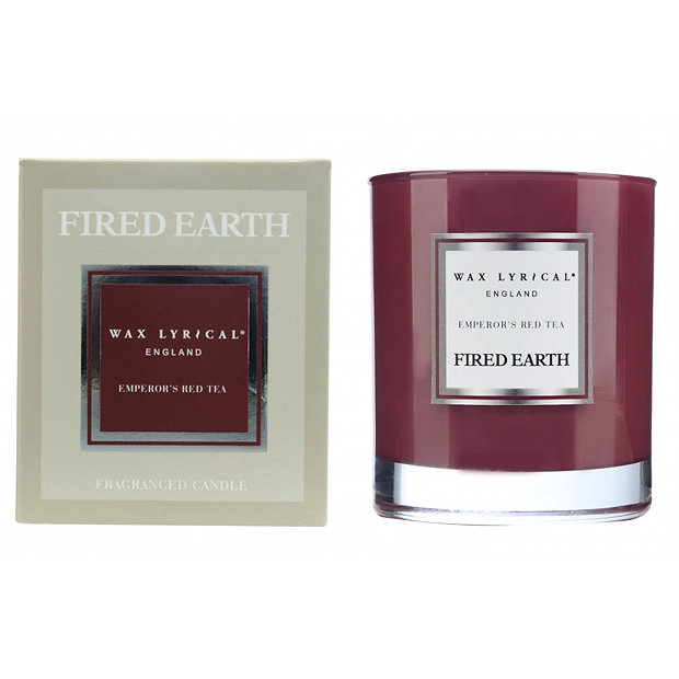 Wax Lyrical Fired Earth Emperor's Red Tea Boxed Glass Scented Candle