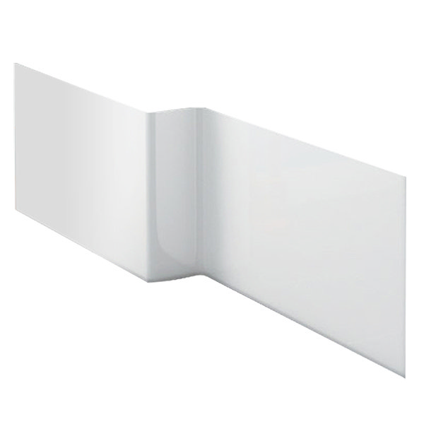 Milan Acrylic Square Offset Front Panel for 1700 L-Shaped Shower Baths Large Image