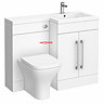 WC Front Panel for Valencia 900/1100mm White Gloss WC Unit