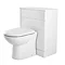 Alaska High Gloss White BTW WC Unit w/ D-Shape Soft Close Seat W500 x D300mm Large Image