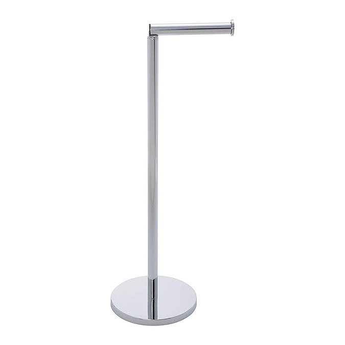 Wenko 2-in-1 Stainless Steel Freestanding Toilet Paper Holder - 19637100  Profile Large Image