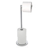 Wenko 2-in-1 Stainless Steel Freestanding Toilet Paper Holder - 19637100 Large Image
