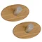 Wenko 2pcs Bamboo Wall Hook - 4466300100 Large Image