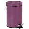 Wenko - 3 Litre Cosmetic Pedal Bin - Purple - 19578100 Large Image