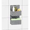 Wenko Adria Grey 2 Tier Hanging Bathroom Organizer - 22072100  Standard Large Image