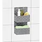 Wenko Adria Grey 2 Tier Hanging Bathroom Organizer - 22072100 Standard Large Image