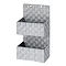 Wenko Adria Grey 2 Tier Hanging Bathroom Organizer - 22072100 Large Image