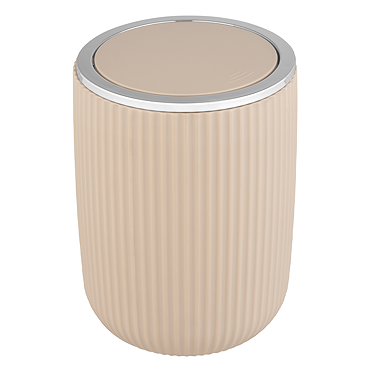 Wenko Agropoli 2L Swing Cover Bin - Beige