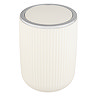 Wenko Agropoli 2L Swing Cover Bin - Cream White