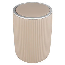 Wenko Agropoli 5.5L Swing Cover Bin - Beige