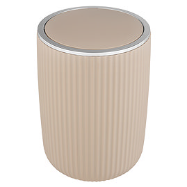 Wenko Agropoli 5.5L Swing Cover Bin - Beige