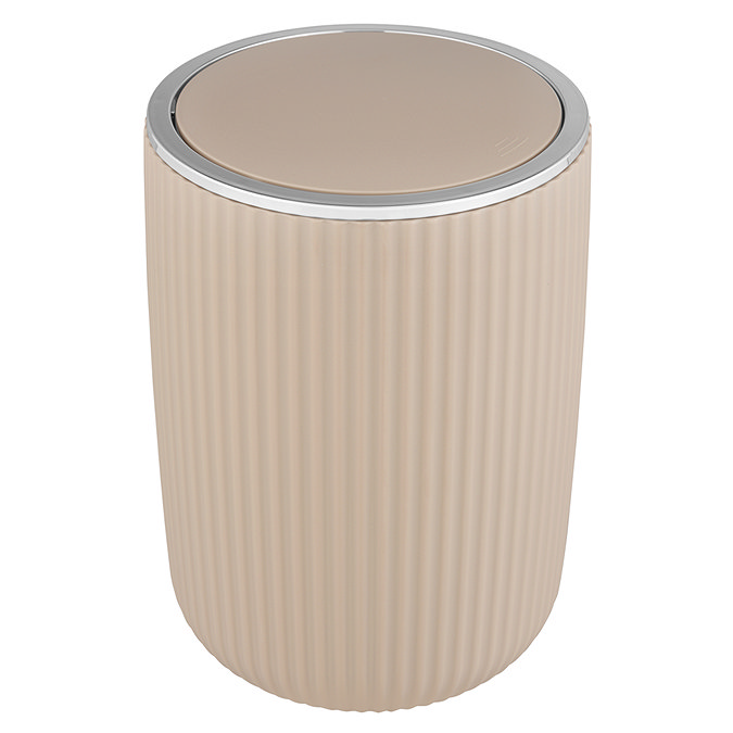Wenko Agropoli 5.5L Swing Cover Bin - Beige