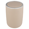 Wenko Agropoli 5.5L Swing Cover Bin - Beige