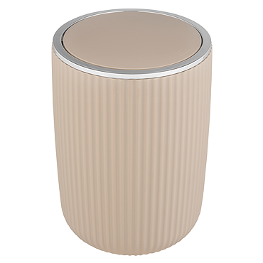 Wenko Agropoli 5.5L Swing Cover Bin - Beige