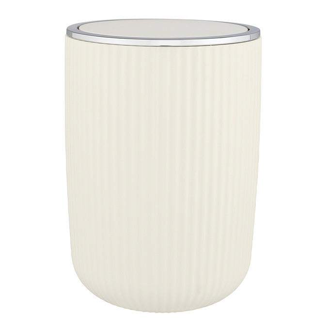 Wenko Agropoli 5.5L Swing Cover Bin - Cream White