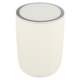 Wenko Agropoli 5.5L Swing Cover Bin - Cream White