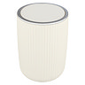 Wenko Agropoli 5.5L Swing Cover Bin - Cream White