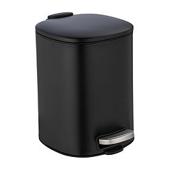 Wenko Alassio 5L Pedal Bin - Black