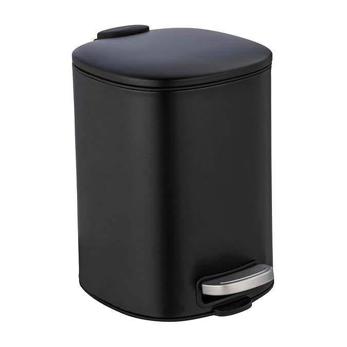 Wenko Alassio 5L Pedal Bin - Black