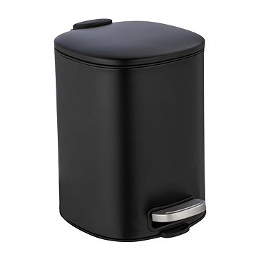 Wenko Alassio 5L Pedal Bin - Black