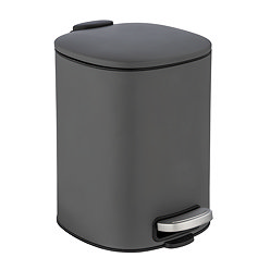 Wenko Alassio 5L Pedal Bin - Grey