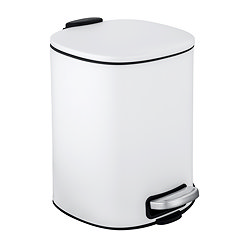 Wenko Alassio 5L Pedal Bin - White