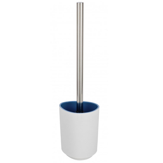 Wenko Alcamo Blue Toilet Brush Set 19460100 at Victorian Plumbing UK
