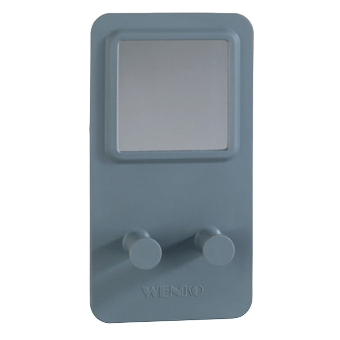Wenko Ampio Grey Razor Holder with Mirror - 23490100 Profile Large Image