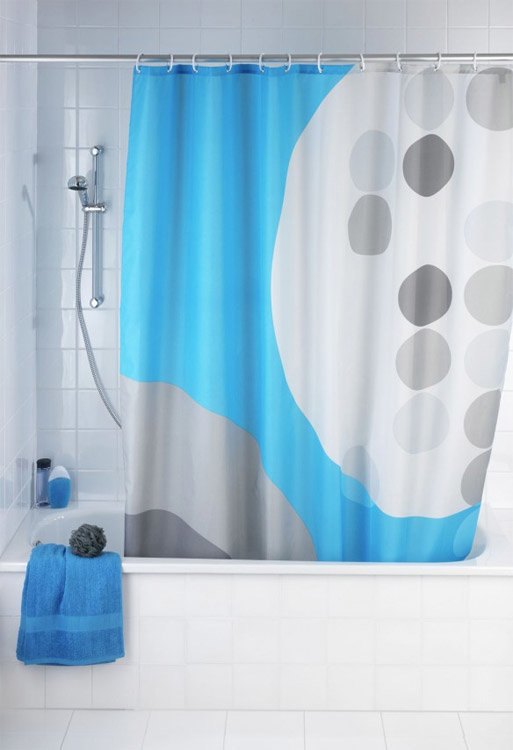 Wenko Artdeco Polyester Shower Curtain - W1800 x H2000mm - 20057100 Large Image
