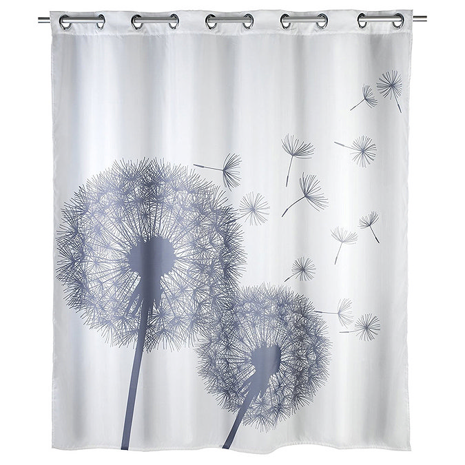 Wenko Astera Flex Polyester Shower Curtain - W1800 x H2000mm Large Image